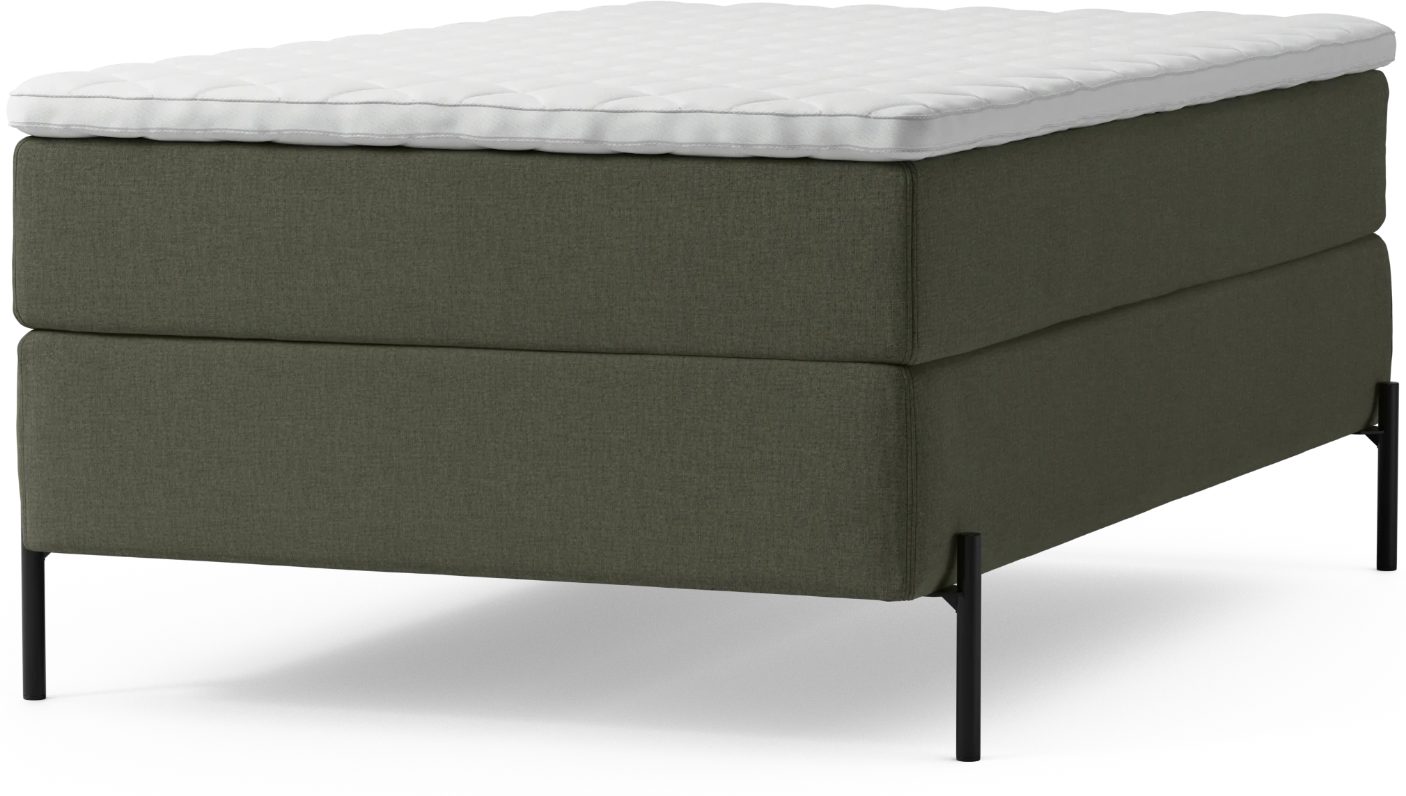 Delux Dream Kontinentalsäng, enkelsäng 120 cm med bäddmadrass och sängben 4iWBP