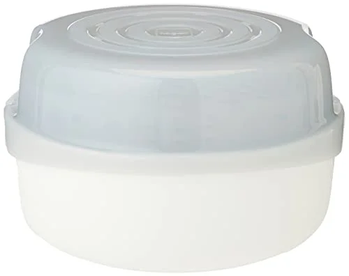 MAM Ångsterilisator för mikrovågsugn (grå), naturlig rengöringssterilisator, ångflaska sterilisator att desinficera babyflaskor, babyflasksterilisator 9001616814037
