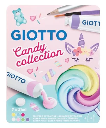 GIOTTO Tempere Candy Collection, pastellfärger, F302100 8000825055638