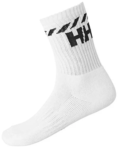 Helly Hansen Unisex Cotton Sport Sock 3 st, vit, 36 38 7040056529523