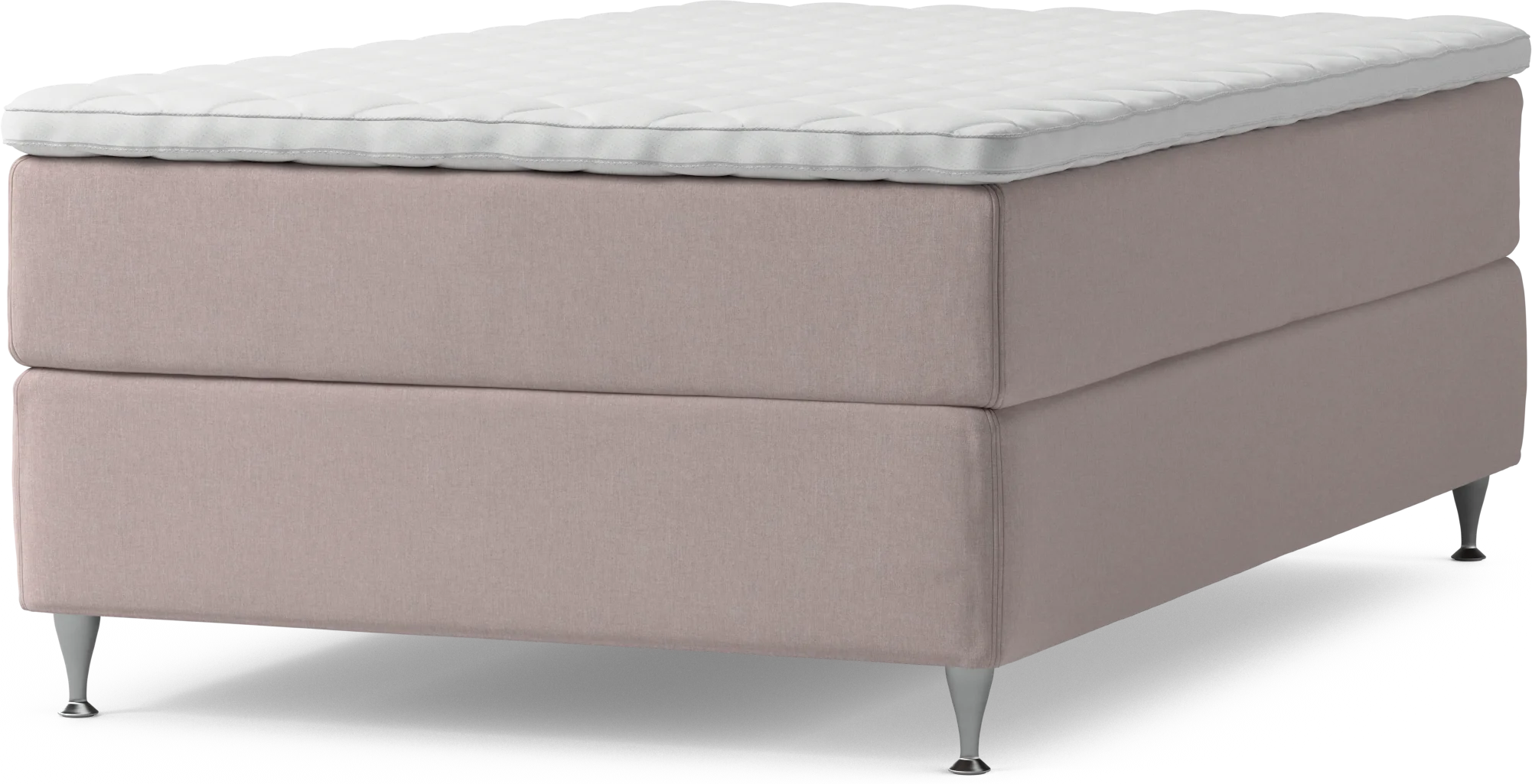 Delux Dream Kontinentalsäng, enkelsäng 120 cm med bäddmadrass och sängben D2Jej
