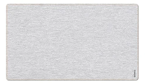 RHODIA 194268C Sous Main Souple Argent Taille M (80x40 cm) Simili Cuir Italien Piqûres Sellier Orange Collection Home Office Rhodiarama Organisation de Bureau & Rangement Design 3037921942680