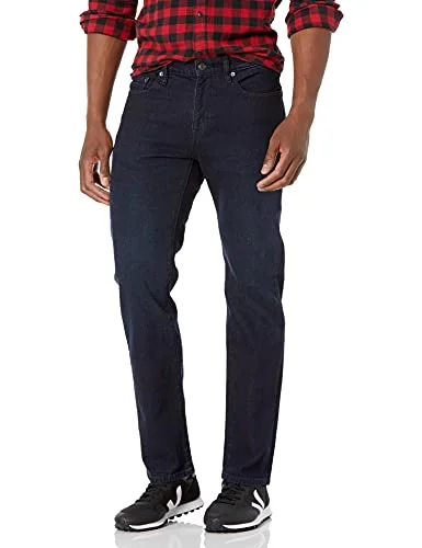 Amazon Essentials mäns rak passform jeans, blå överfärg, 29 W x 34 L 193548940553