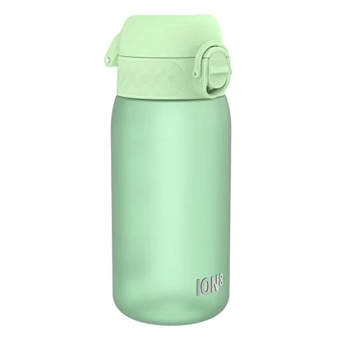 ION8 Vattenflaska För Barn, 350 ml/12 oz, Läcksäker, Lätt att Öppna, Säkert Lås, Diskmaskinssäker, BPA fri, Bärhandtag, Enkel Rengöra, Luktfri, Koldioxidneutral, Surfgrön 619098089370