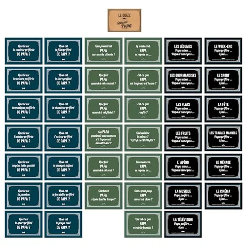 THE CONCEPT FACTORY, MG3498, Best Dad Quiz Game, Multicolor: Ge din pappa den perfekta presenten och testa hans kunskaper för stunder av skratt familjeband. 3664944571445