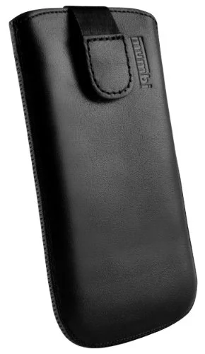 mumbi Äkta läderväska för HTC One Mini 2 väska läderetui (flik med återslutningsfunktion utdragbar hjälp) 4250261471217