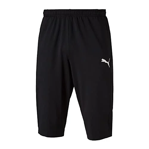 PUMA Erwachsene Hose LIGA Training 3/4 Pants, Black White, M, 655315 03 4059504569939