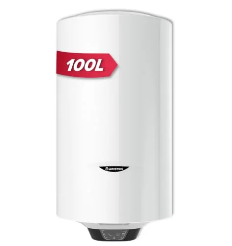 Ariston PRO 1 ECO, vertikal elektrisk varmvattenberedare väggmonterad 100 liter, diameter 450 mm designad och tillverkad för installation i Frankrike. Vit 3201959 L 5414849790537