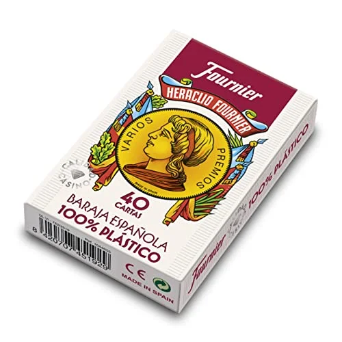 Fournier Spanska kortlek nr 2100 100% plast 40 kort (1044655, från 3 år 8420707451929