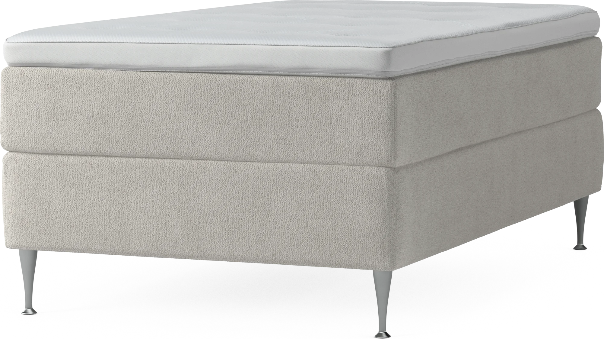 Delux Dream Kontinentalsäng, enkelsäng 120 cm med bäddmadrass och sängben FOw26