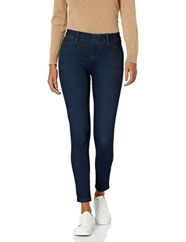 Amazon Essentials dam pull on stickad jegging (finns i plusstorlek), mörk tvätt, X Large 191770732557