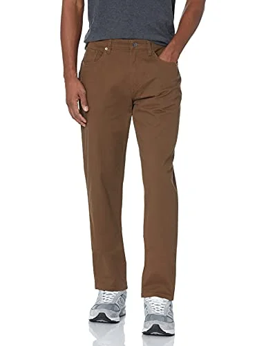 Amazon Essentials herr atletisk passform 5 ficka stretch twillbyxor (finns i stora och långa), brun, 32W/30L 193548651930