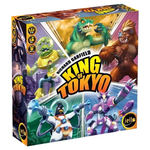 Iello, King of Tokyo Game (2016 Edition), Board Game, Ages 8+, 2 6 Players, 30 Minutes Playing Time 760175513148