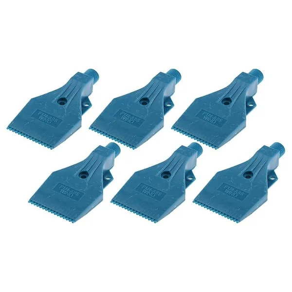1/4″ Gängstorlek, Platt Vindstråle Luftblåsningsmunstycke Spray 3 Hål Blå x6 [db] DBS-3110807