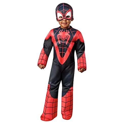 Rubie's officiella lyxdräkt Spindel, Marvels Spider Man och hans extraordinära vänner, för småbarn, barnkläder, 23 år halloween 883028453146