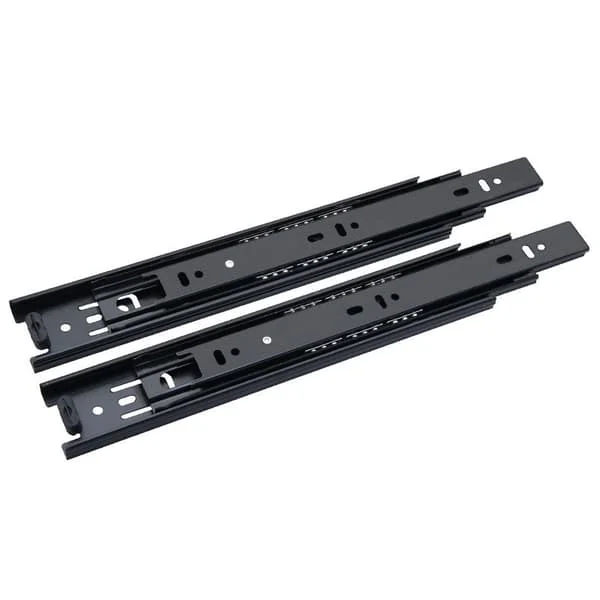 1 par full extension lådskenor sidomonterade 10″ kullager metall svarta skenor RGX006196LYF 1 par full extension lådskenor sidomonterade 10″ kullager metall svarta skenor RGX006196LYF