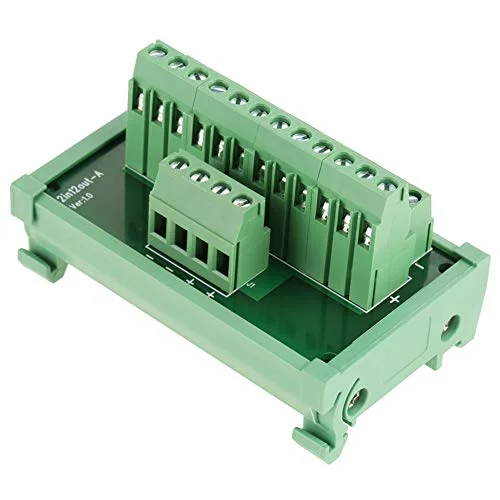 12 Position Power Distribution, Din Rail Mount Interface Module Breakout Board, Används för 35 mm Rails 794419520432