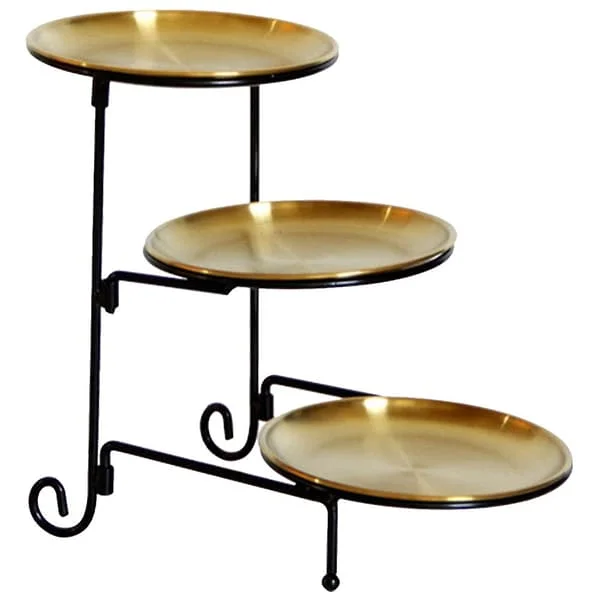 1 set snacks tallrik dessert serveringsbricka cupcake tallrik 3-tiers tårta aptitretare hållare BAPQ-039137