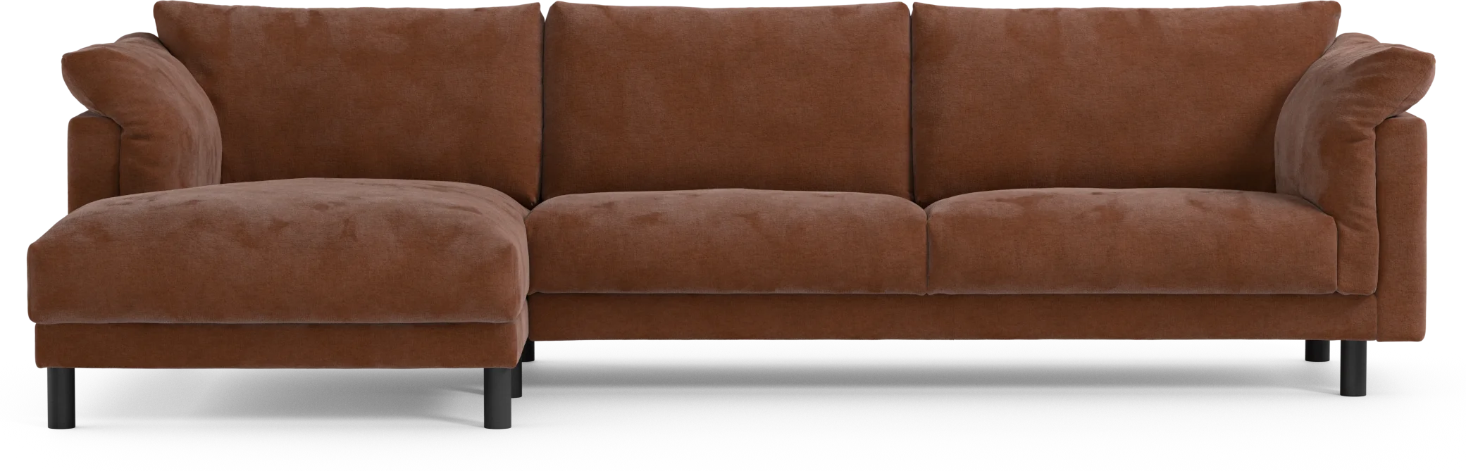 Cherrie 3-sits soffa med schäslong vänster, fast klädsel 5Ee4W