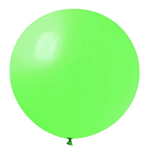Kuvert 10 st premium naturliga latexballonger G40 (Ø 100 cm/40 tum) pastellgrön 8026196346540
