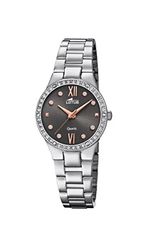 Lotus dam analog kvartsklocka med rostfritt stål armband 18460/2 8430622689673