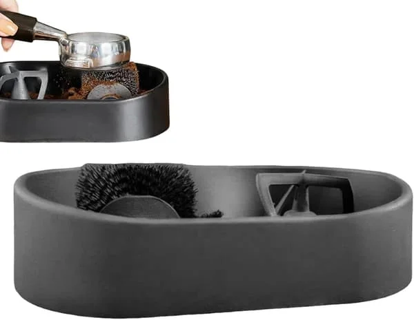 1-delad portafilterrengörare – 19 x 9,5 x 11 cm – Portafilterrengöringsverktyg – Kaffepuckrengörare – Rengöringsställ för kaffemaskin – Svart 2618Q3049 1-delad portafilterrengörare – 19 x 9,5 x 11 cm – Portafilterrengöringsverktyg – Kaffepuckrengörare – Rengöringsställ för kaffemaskin – Svart 2618Q3049