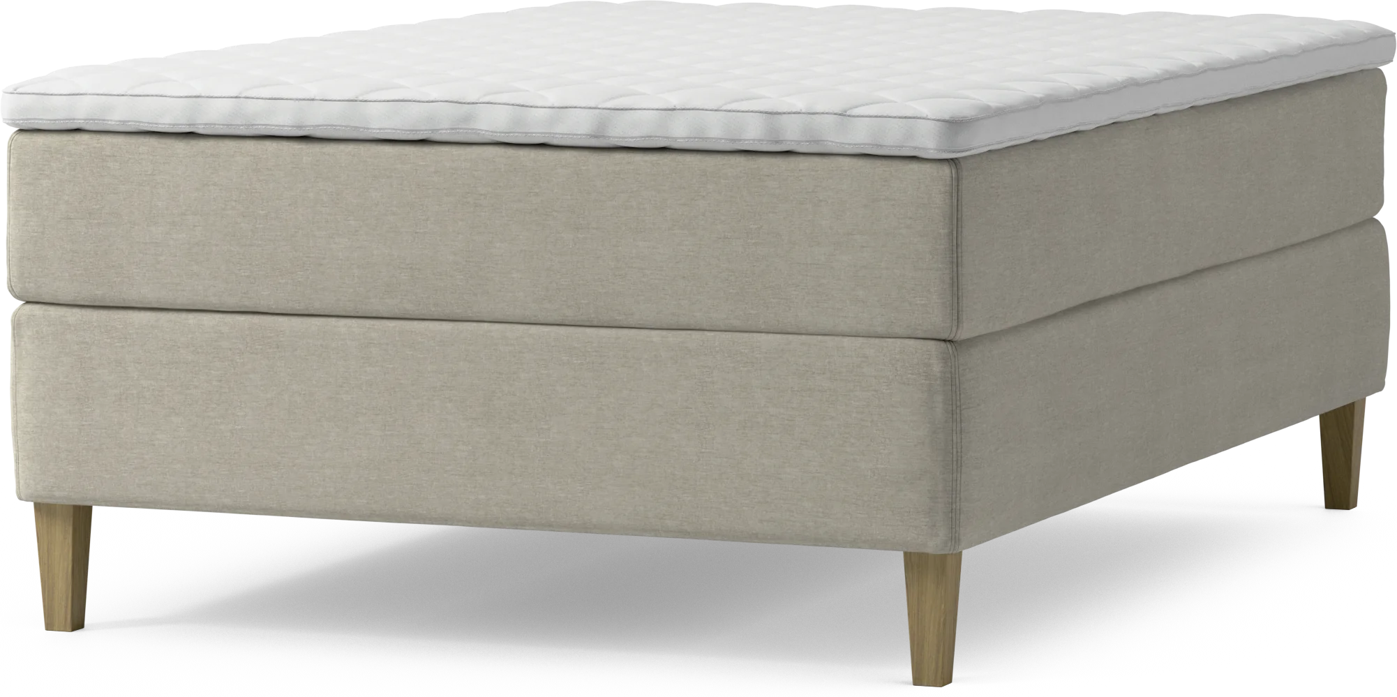 Delux Dream Kontinentalsäng, enkelsäng 140 cm med bäddmadrass och sängben O0foA
