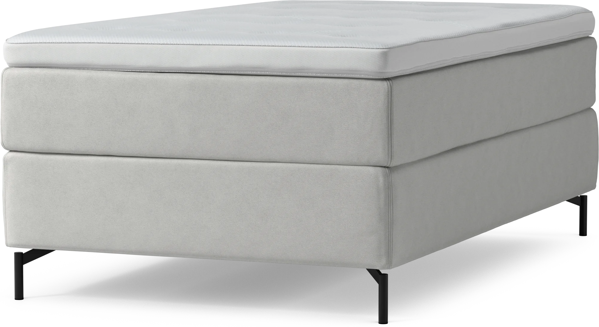 Delux Dream Kontinentalsäng, enkelsäng 120 cm med bäddmadrass och sängben YsONE