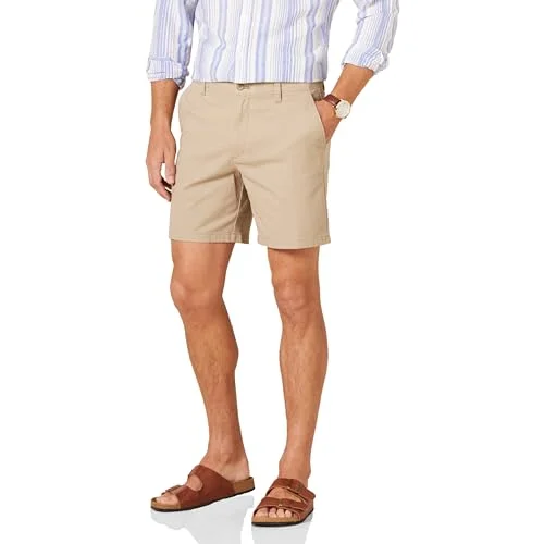 Amazon Essentials herr Slim Fit 7" stretch chinos shorts, solbränd, 42 197153019598