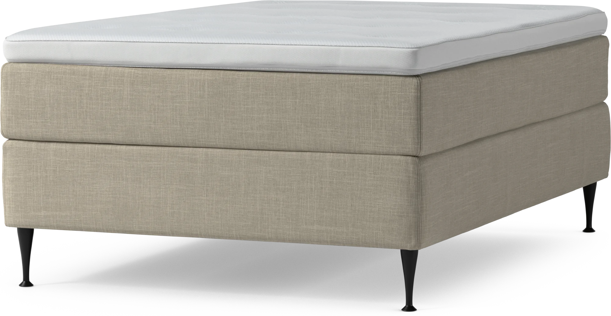 Delux Dream Kontinentalsäng, enkelsäng 140 cm med bäddmadrass och sängben e6EaO
