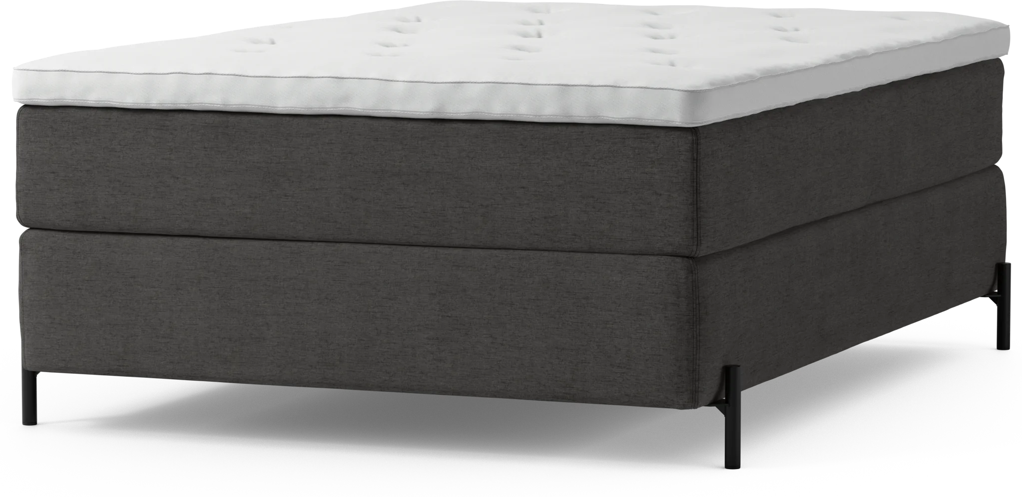 Delux Dream Kontinentalsäng, enkelsäng 140 cm med bäddmadrass och sängben 02rDb