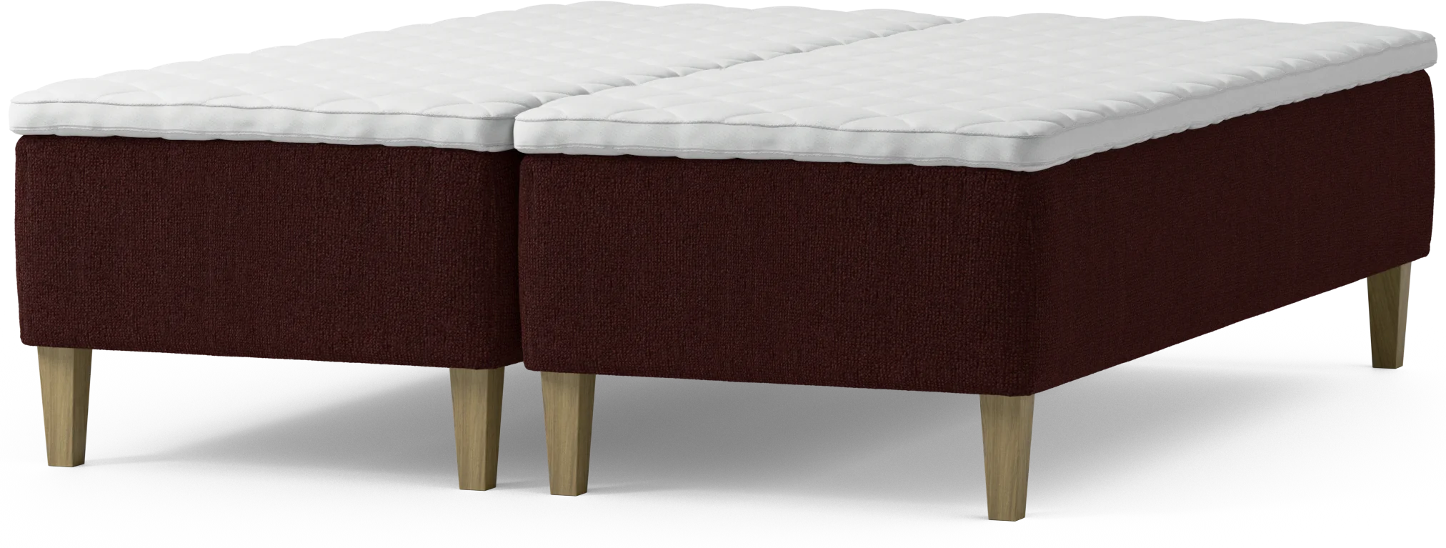 Delux Dream Ramsäng, dubbelsäng med bäddmadrass och sängben 3r5M4