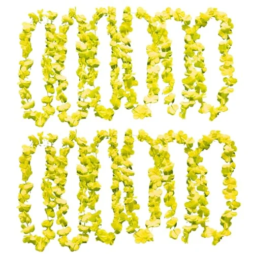 UV Floor 3700817022635 hawaiianskt halsband, gul, En storlek, Nylon, Ingen ädelsten 3700817022635