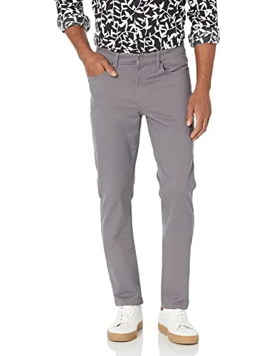Amazon Essentials mäns slim-fit-byxor, 5-fickors stretch twill-design, mörkgrå, 33 B x 30 L 193548644963
