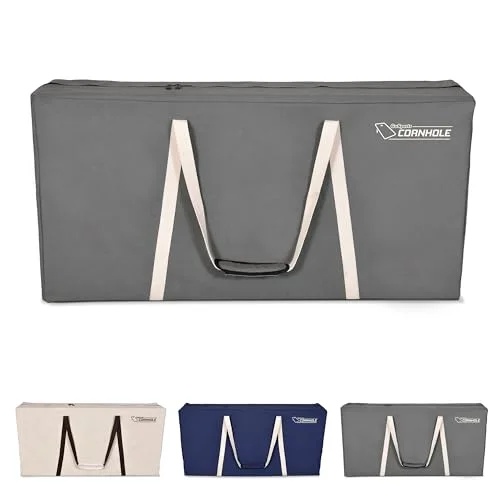 GoSports Canvas Cornhole bärväska PRO klass 1,2 m x 0,6 regleringsstorlek välj mellan marinblå, grå och naturliga canvasfärger 815898023051