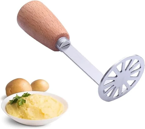 1 förpackning potatispress mini bönpress potatispress med trähandtag som inte glider Z-FD-YE2-3314 1 förpackning potatispress mini bönpress potatispress med trähandtag som inte glider Z-FD-YE2-3314