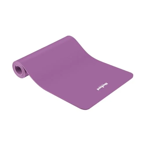 Högkvalitativ yogamatta för pilates, fitness och yoga REBEL ACTIVE RBA 3152 PU; 183 x 61 cm, tjocklek 6 mm, TPE, lila 5901890099721