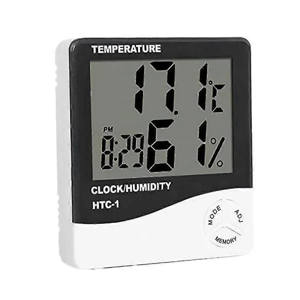-1 Digital termometer hygrometer klocka väckarklocka/väckarklocka kalender termometer hygrometer Dig Fy13-TH-WJQ02017