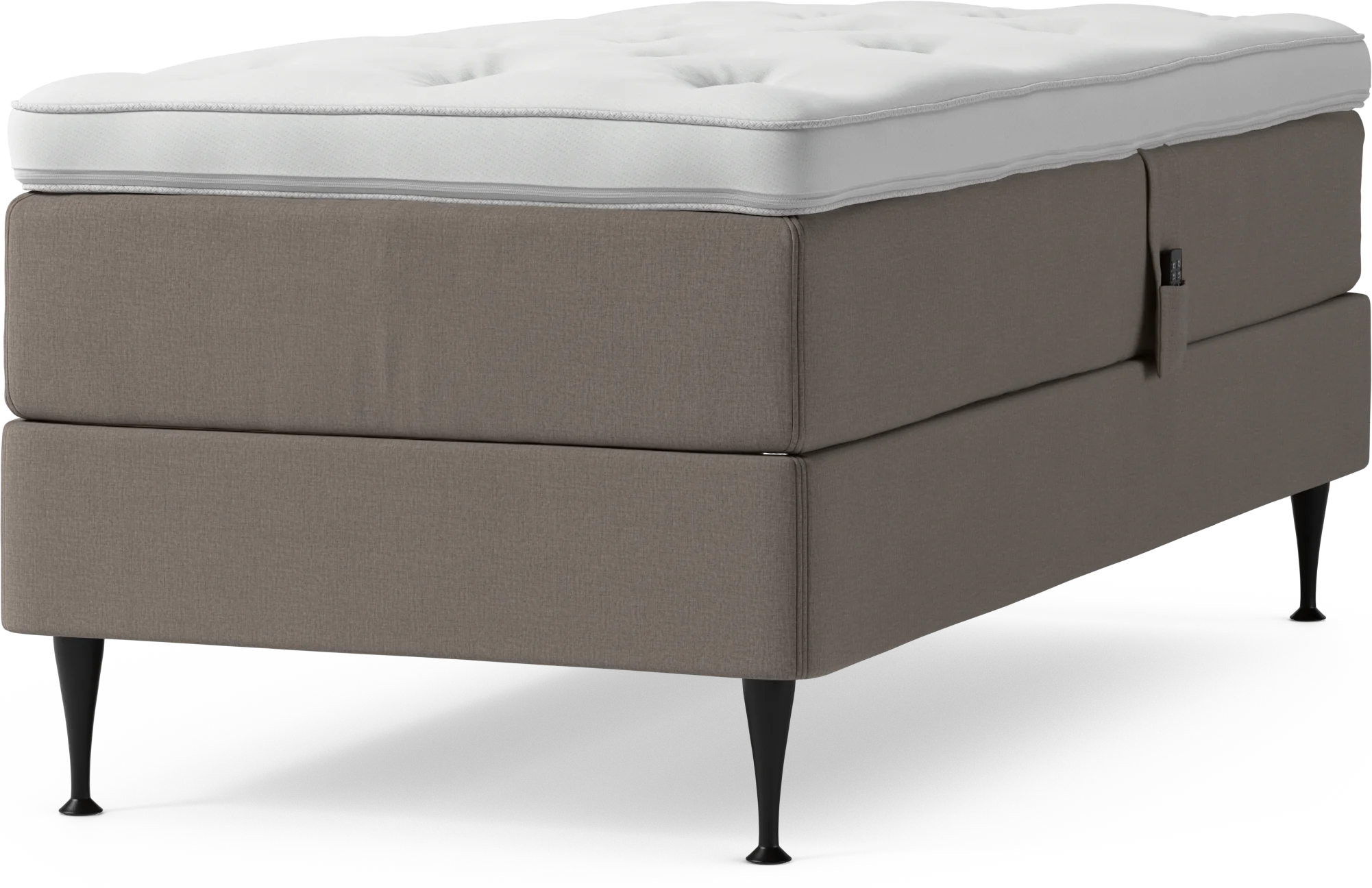 Delux Dream Ställbar säng, enkelsäng med bäddmadrass och sängben 4W6Ur
