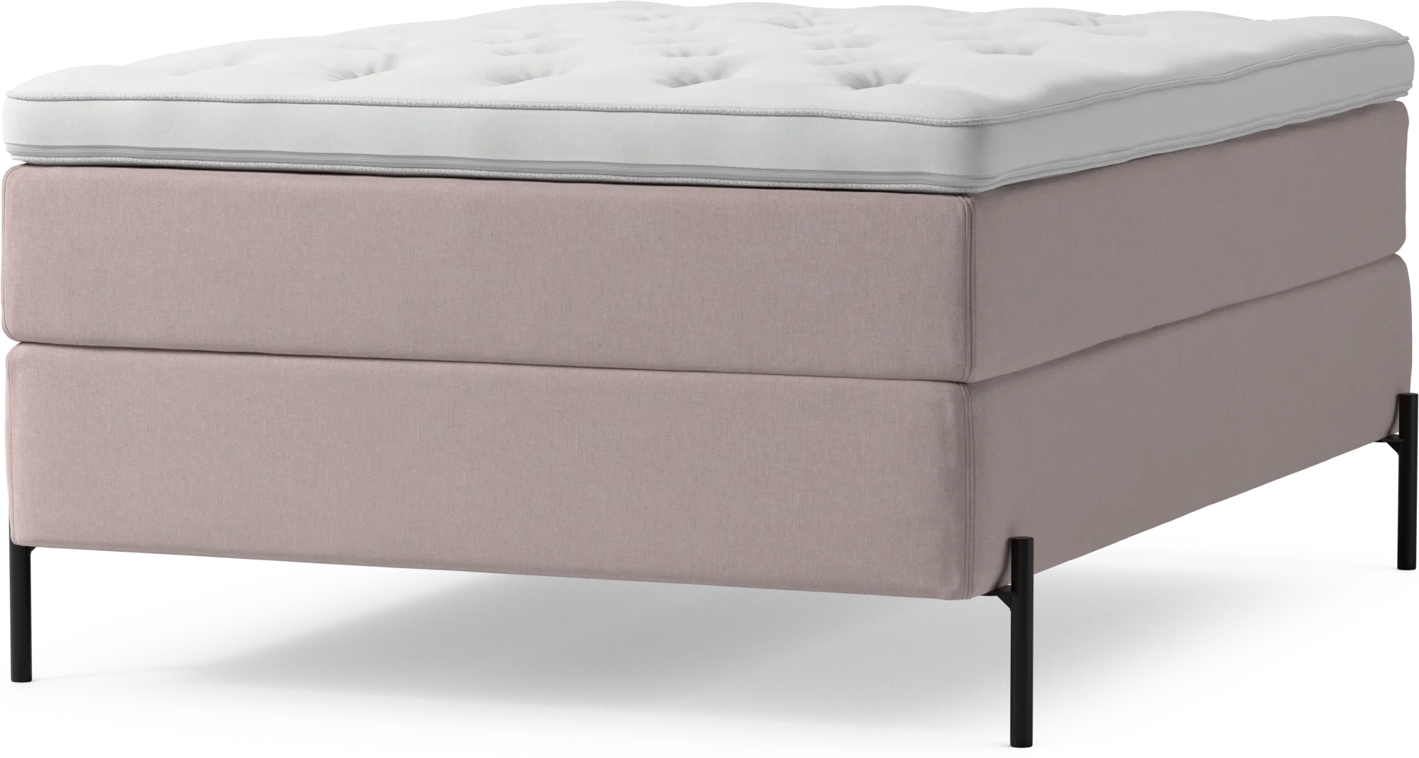 Delux Dream Kontinentalsäng, enkelsäng 140 cm med bäddmadrass och sängben uZGvd