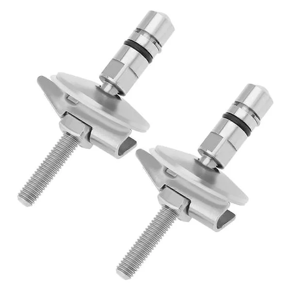 1 Par Toalettsits Fästgångjärnsset M6 X 71,5 mm Rostfritt Stål Toalettlock Gångjärn Fästfäste C0102G Kompatibel YJMFZ77003