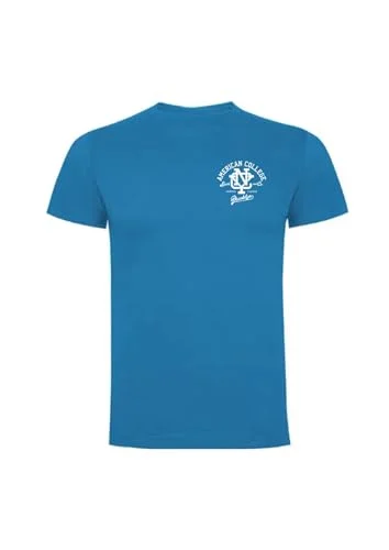 AMERICAN COLLEGE USA T shirts sport andas tryckta unisex kläder barn pojkar och flickor casual modell ACTSW6 indigo 16 år gammal, Indigo, �r 3666052656922