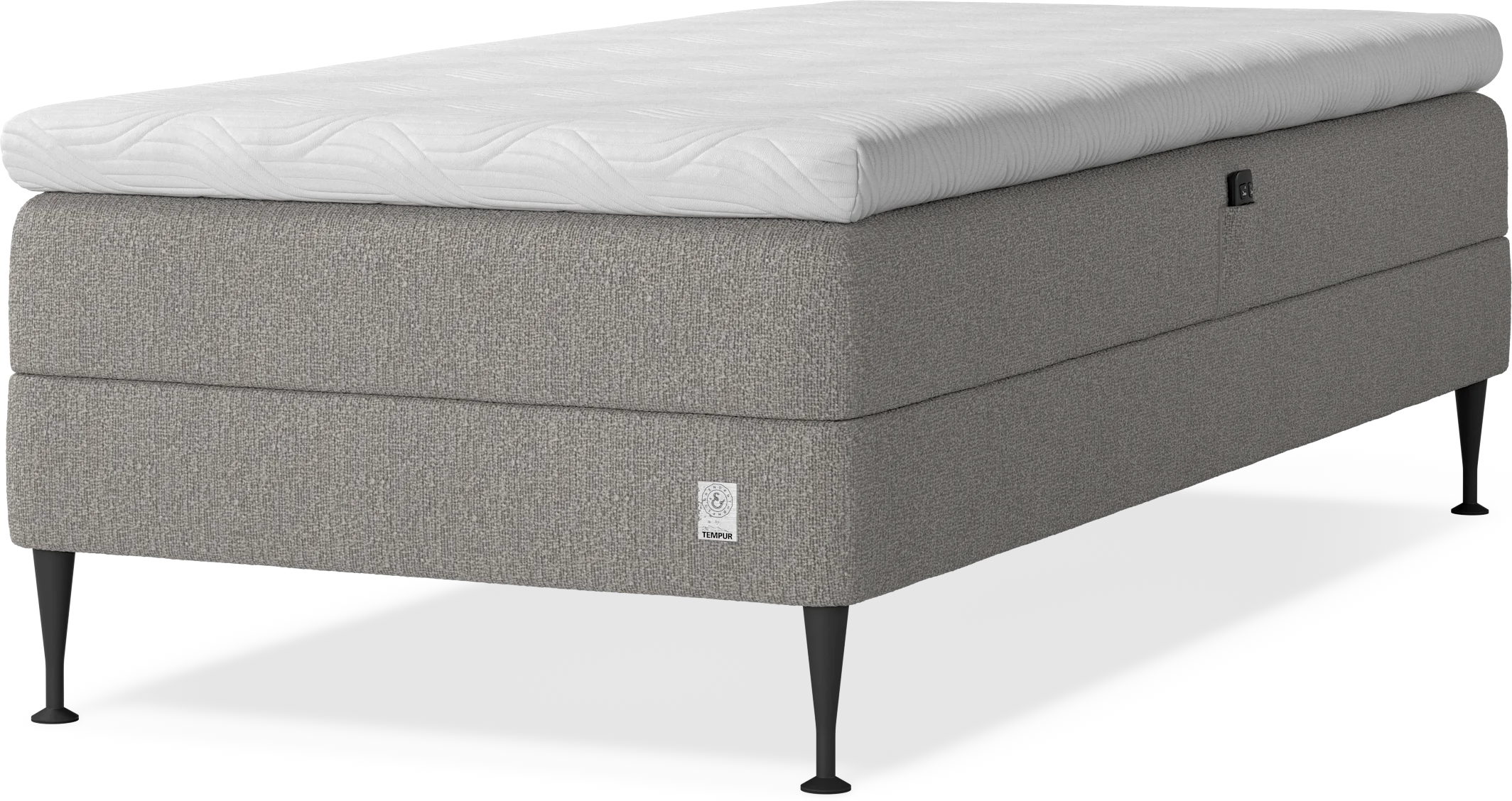 Cape Selene Ställbar säng, enkelsäng med bäddmadrass 8 cm och sängben IS7w8