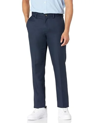 Amazon Essentials Herr Slim Fit klänning med platt framsida, marinblå, 42 B x 28 L 195111849980