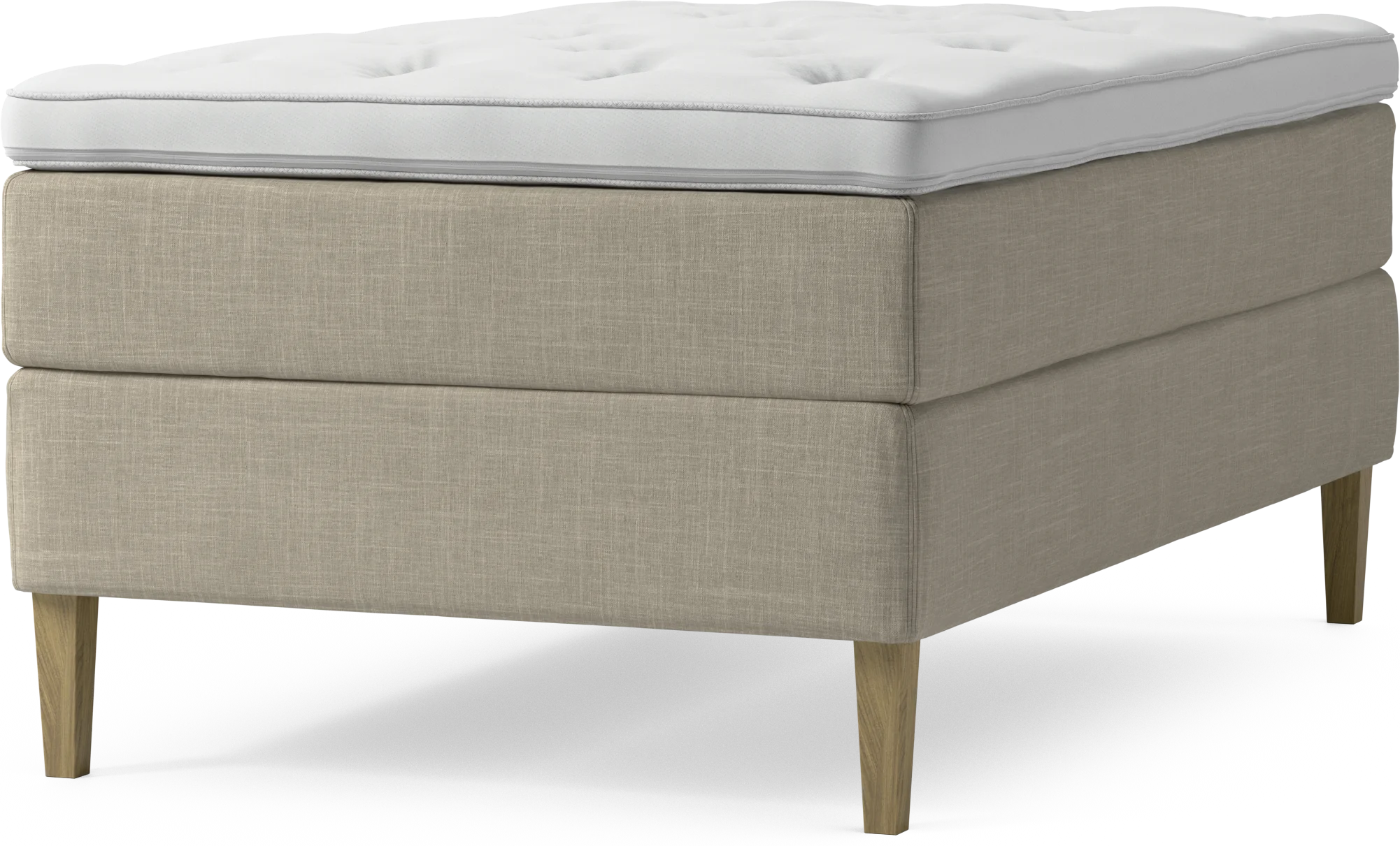 Delux Dream Kontinentalsäng, enkelsäng 120 cm med bäddmadrass och sängben sKZKQ