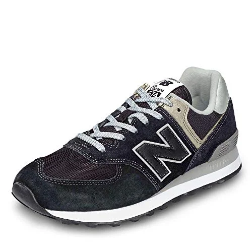 New Balance NB 574 herr Gymnastikskor Sneaker, Black Egk, 37 EU Bred 739655804335
