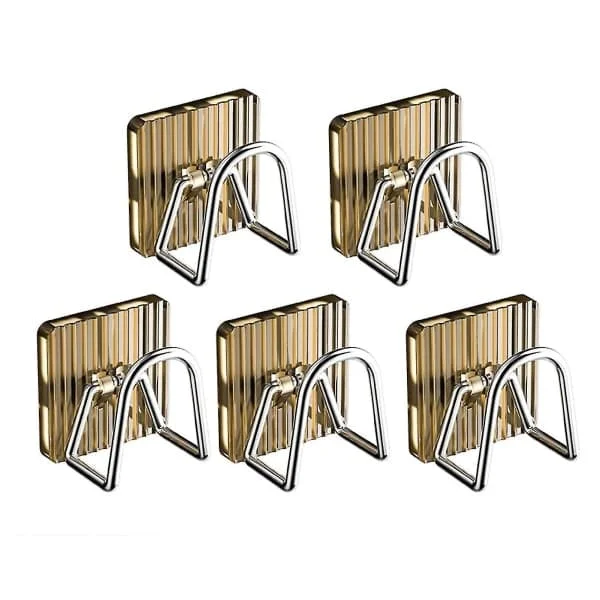 1:a/5 st Dräneringshylla Hängare Stansfri U-formad Design Stark Bärförmåga Svamphållare Disktrasahållare Kökstillbehör 5 st Guld ZS-JJ-0804003140
