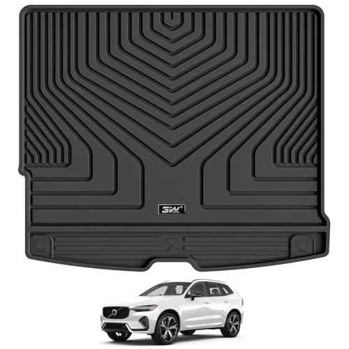 3 W bagageutrymme passar till VOLVO XC60 2019 2024 2025, alla väder TPE hundvänlig 3D skanning premiummattor anpassad passform för vattentäta halkfria bagagerumsmattor lätt att installera 5065013525747
