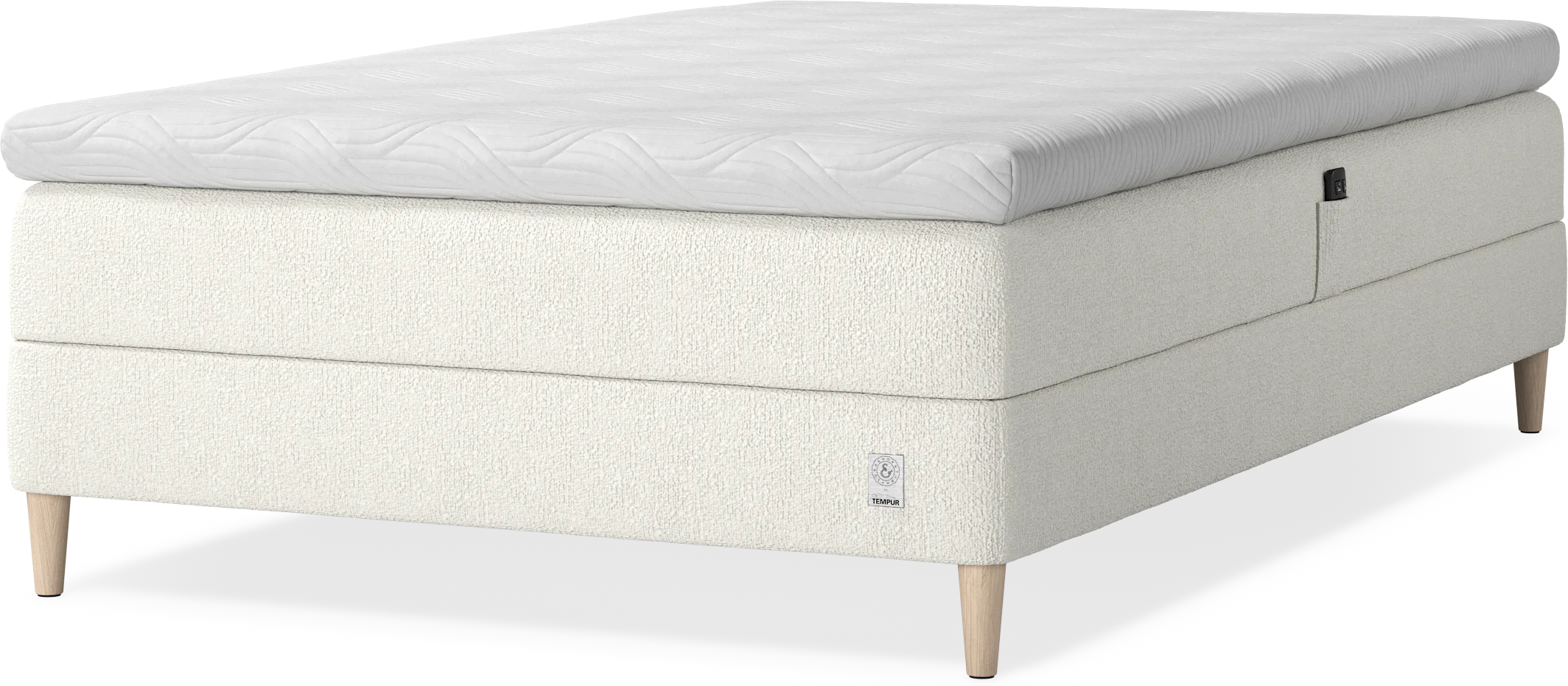 Cape Selene Ställbar säng, enkelsäng med bäddmadrass 8 cm och sängben kPxGD