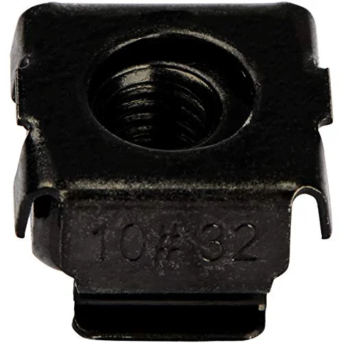 StarTech.com 10 32 cage nuts 50 Pack Rack Mount Clip For Square Hole Server Black (CABCAGENUTS1032) 65030882927